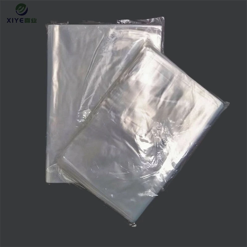 customized large transparent 20 to 60 microns recycle gussetted ldpe plastic pe flat bags