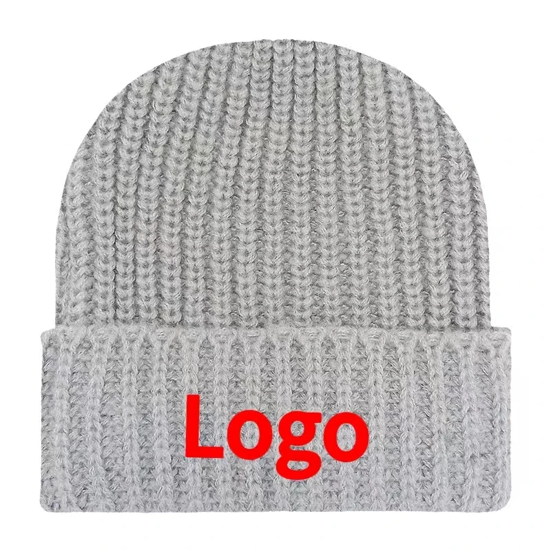 Gradient Tie Dye Knitted Beanies 100% Acrylic Warm Winter Skullies Hats