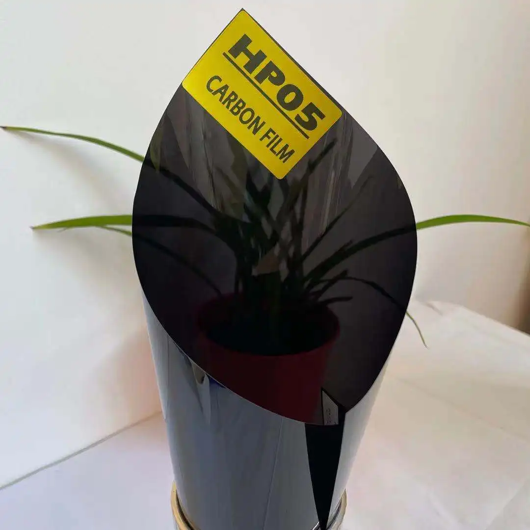 HP05 CARBON FILM SUPER BLACK 5% IR CUT 76% WITH 10 YEARS WARRANTY SUN STRIP SOLAR CONTROL AUTOMOTIVE CAR WINDOW TINT CARBON FILM