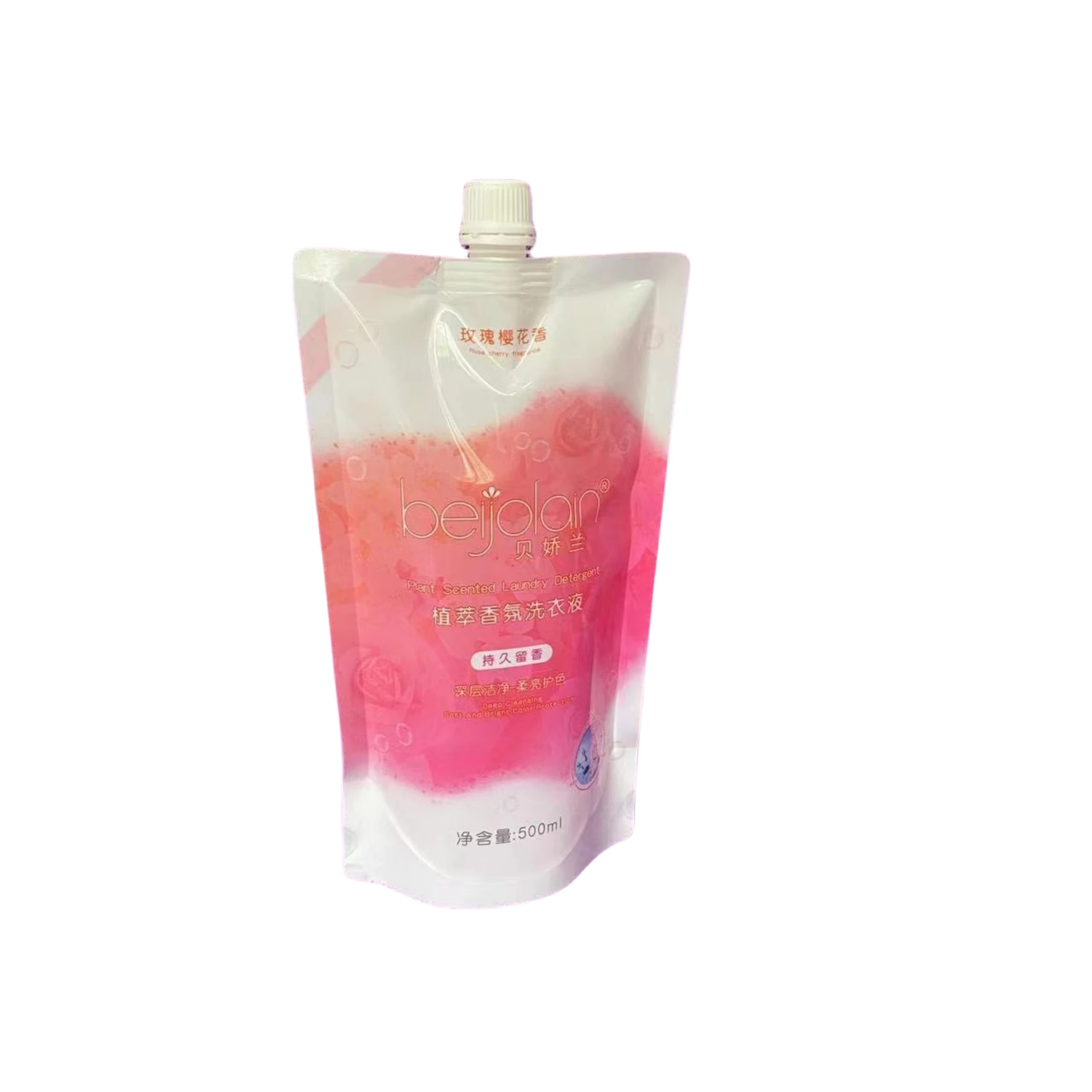 Custom Recycle 500ml 1l Laundry Soap Powder Dishwashing Liquid Packaging Spouted Bag Washing Refill Bags Detergent Spout Pouch