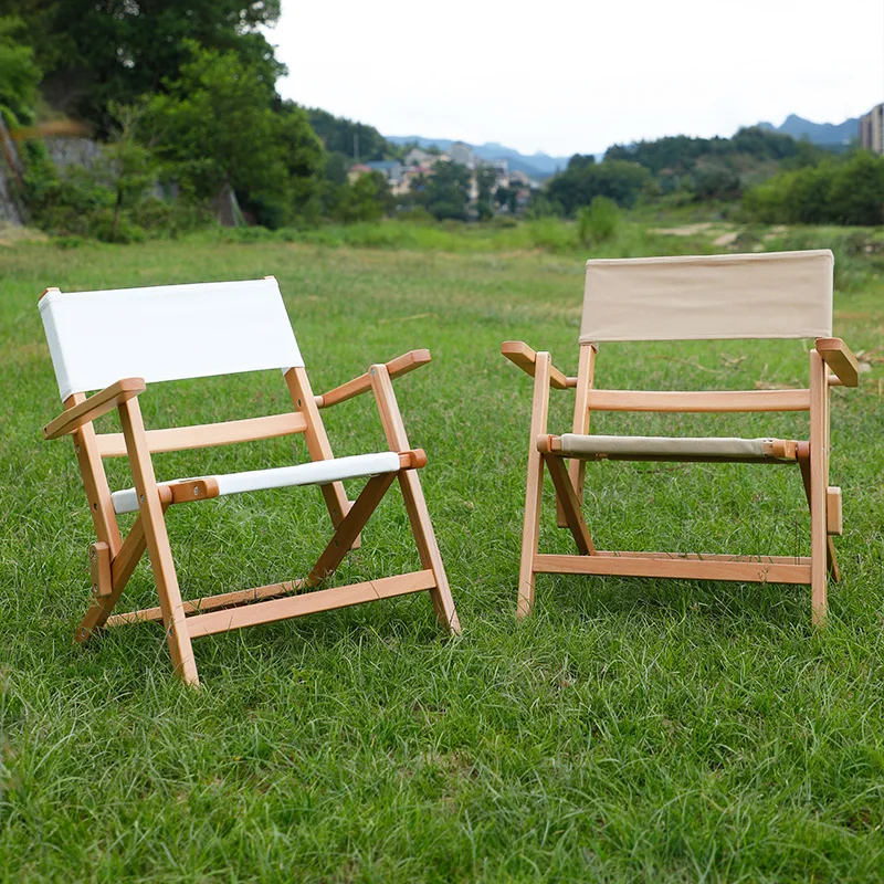 Luyuan Wholesale Price Leisure Wood Chair Picnic Comping Lawn Grass Mountain Chair Furniture