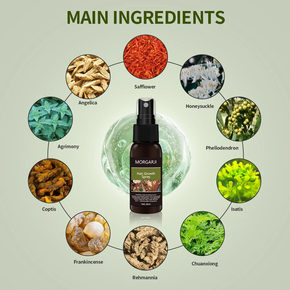 Factory direct sales hot sale Lasting Styling No Residue Support OEM/ODM 60ML Hair Repair Growth spray