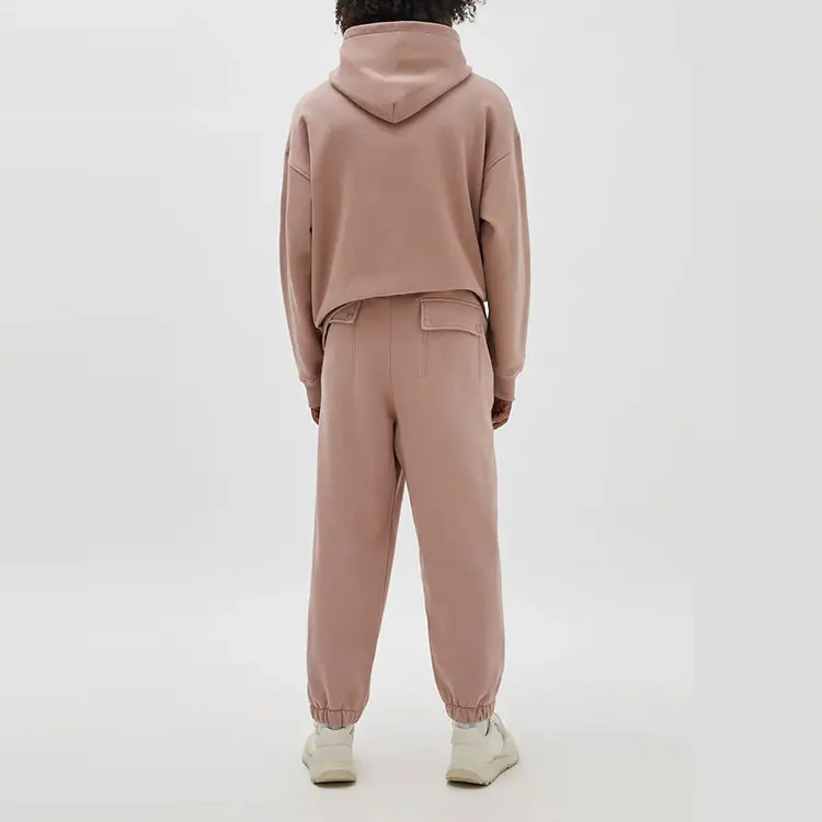 High quality fashion wholesale cotton oversized fit sport wear unisex jogger tracksuits custom logo casual jogger suits set