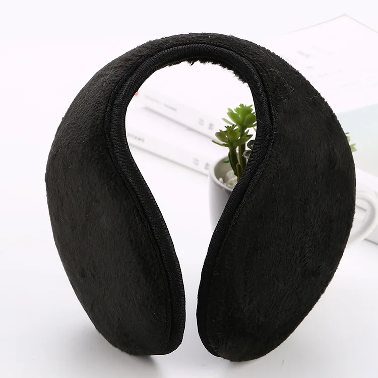Classic Earmuffs Wraparound Solid Soft Plush Unisex Ear Protector Warm Earmuffs