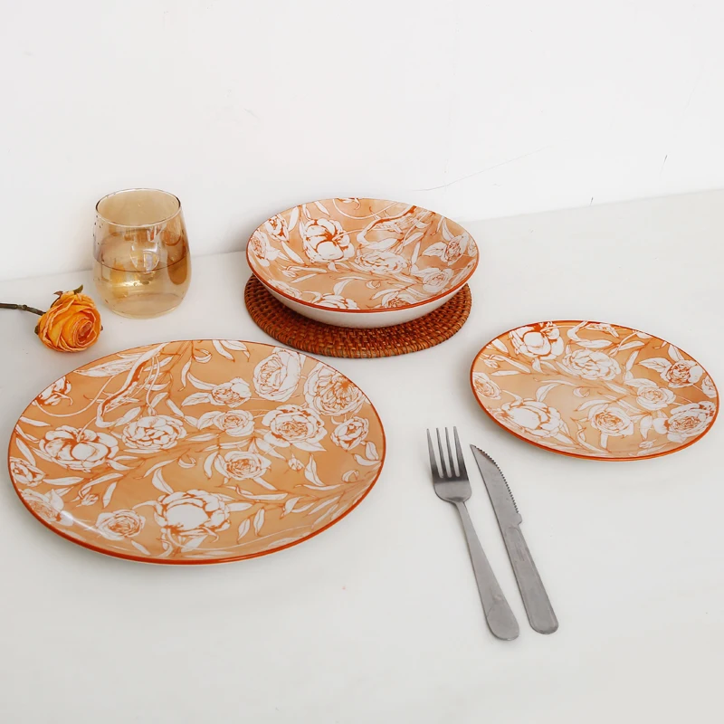 18pcs China Dinnerware Set OEM /ODM China Dinnerware Set Ceramic Porcelain China Dinnerware Set