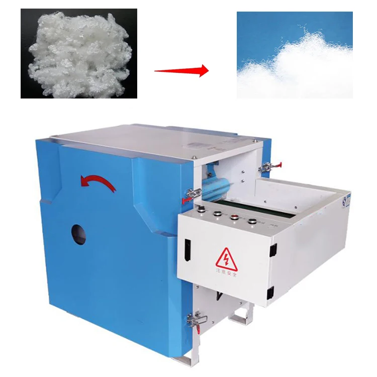 pp cotton Loosening machine Conveyor belt opener Soft toy fiber cotton loosening equipment Nonwoven Fiber Cotton Opening Machine