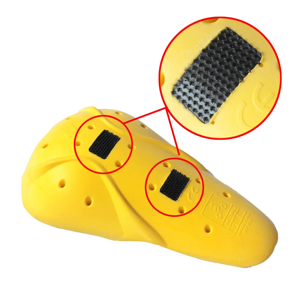 CE certified light weight soft breathable protector elbow knee pad inserts with hook fastener