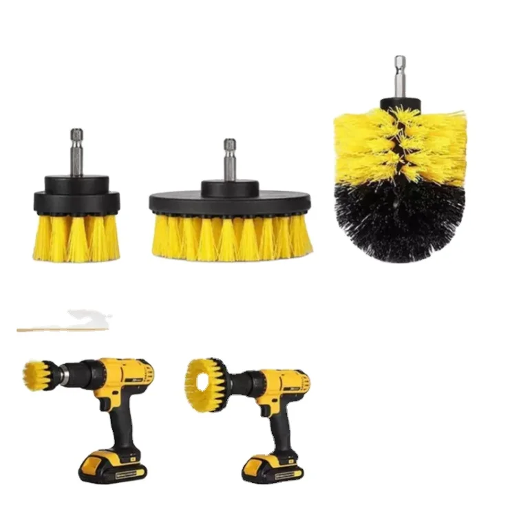 nylon electric drill bristle brush mini polishing brush for drill 3pcs set/5pcs set/6pcs set