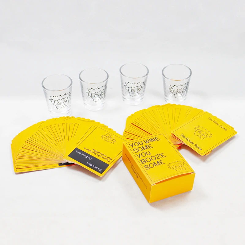 High quality table drinking adult party custom questions cards game printing paper drinking card game