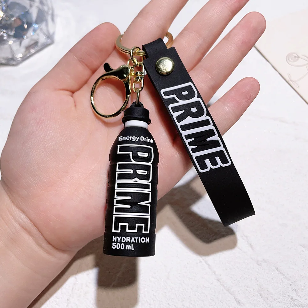 PRIME Energy Drink Bottle Keychain Prime Drink Bottle Pendant PVC Soft Glue Drink Bottle Pendant