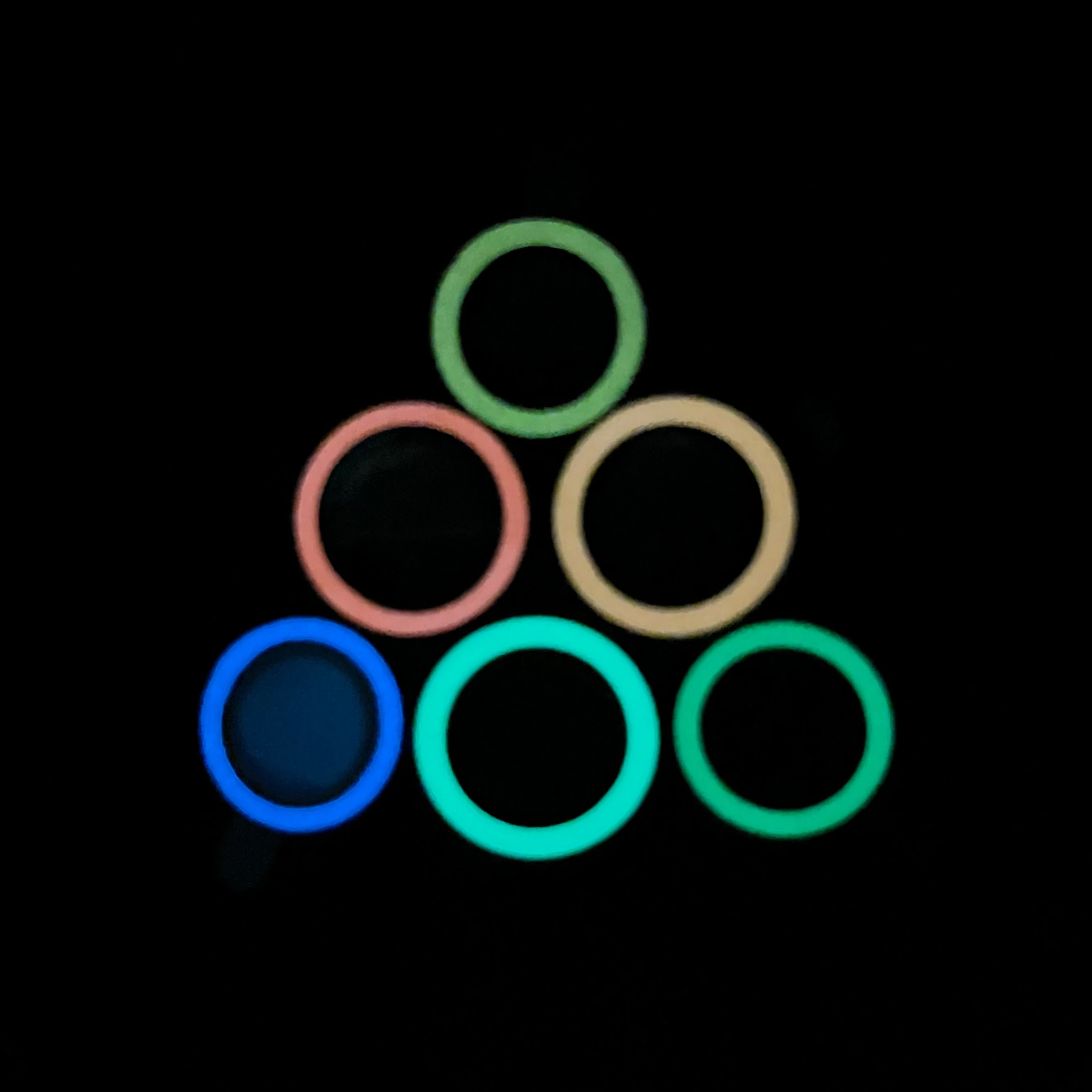 3D Night Light Len Protector For iPhone 13 Camera Lens Cover Protector Camera Protector Colored Fluorescent Luminous