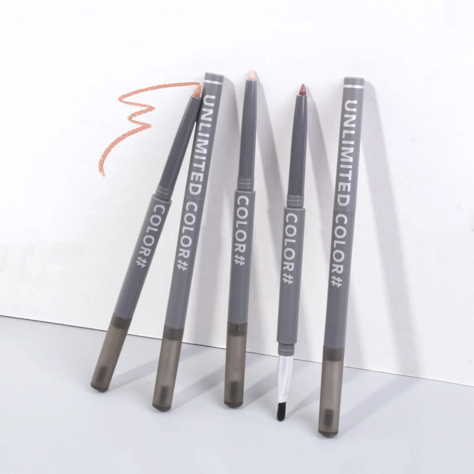 2 in 1 Matte lipliner pencil custom logo vegan cruelty free creamy lipliner waterproof nude high pigment lipstick with lip liner