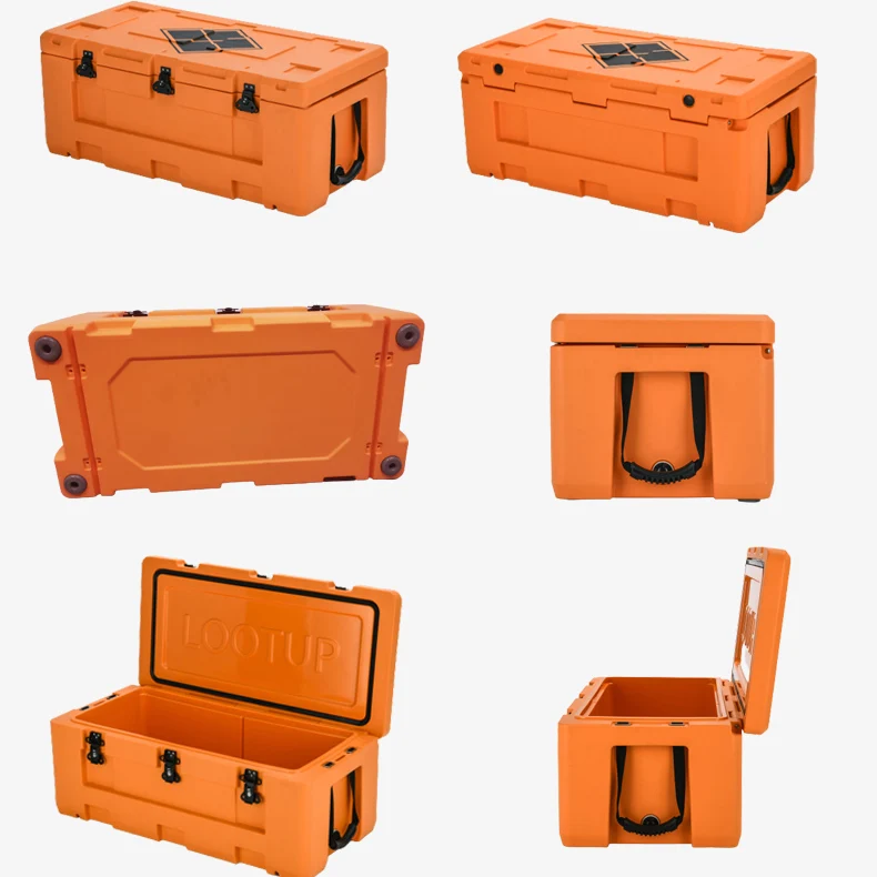 boright new 55QT Outdoor rotomolded hard ice cooler chest beer cooler standing ice chest cooler