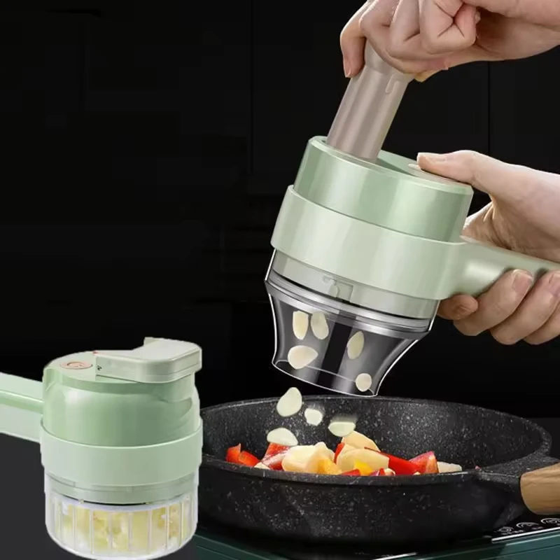 High Quality Multi Functional Household Stainless Steel Dicer Wireless Electric Chopper For Vegetable