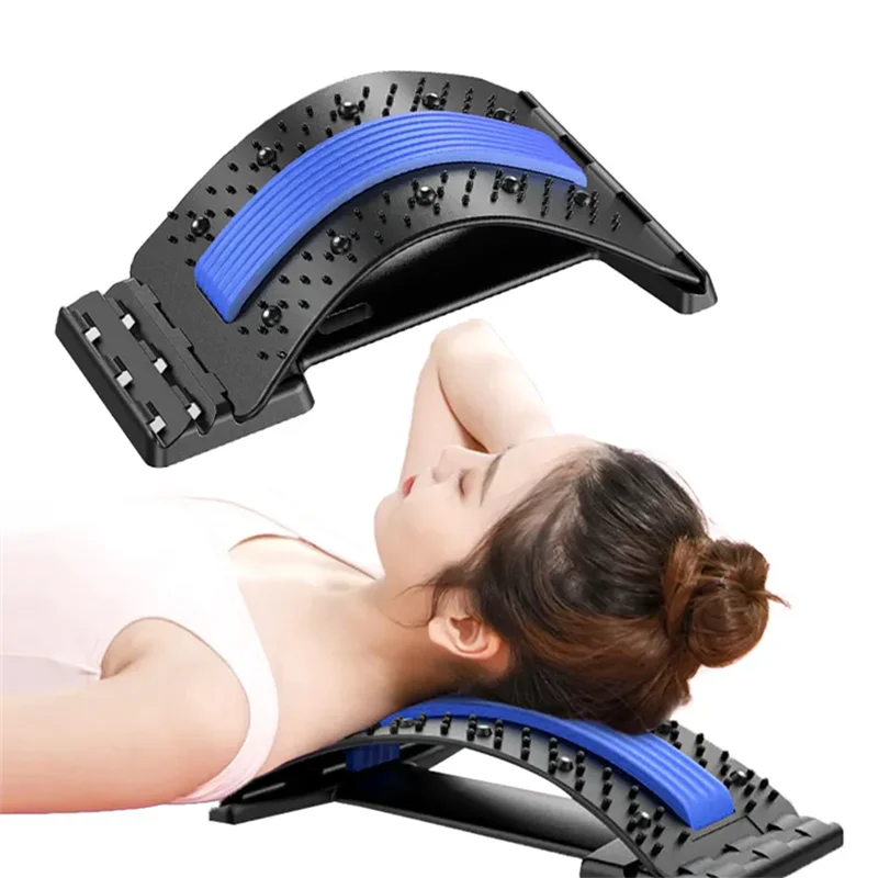 Herniated Disc Sciatica Scoliosis Multi-Level Massager Lower Upper Lumbar Support back Stretcher