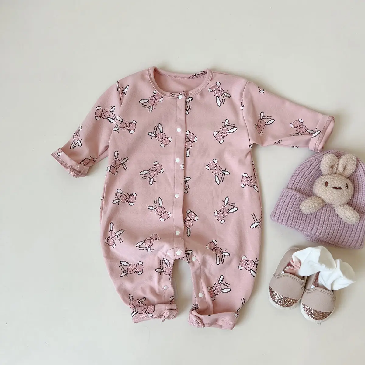 Floral babi girl romper fall long sleeve onesies baby clothes animal cartoon cotton baby bodysuits