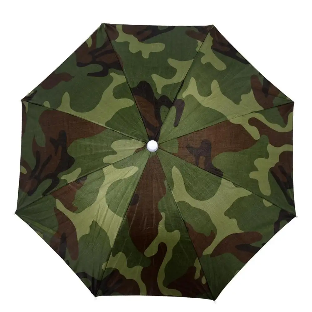 
Wholesale Cheap High Quality Camouflage Colorful Promotion Mini Umbrella Hat Head Umbrella 