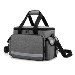 Emergency Medical Supplies Storage Bag Home Health Aid Bag with Shoulder Strap for Nurse Doctors First Aid Pouch Organizer Bag