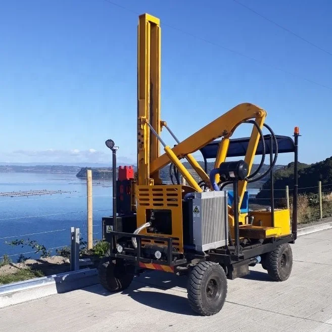 HENGXING CE HX26D Hydraulic Wheel Load Guardrail pile driver