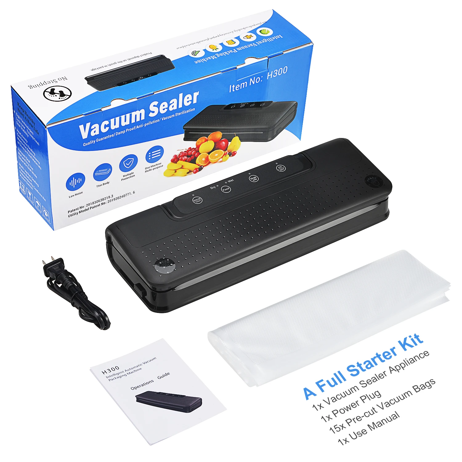 
Household Vacuum Sealer Food Saver Mini Bags Sealing Machine Kitchen Storage for seasoning/Snack/Meat/Nuts 