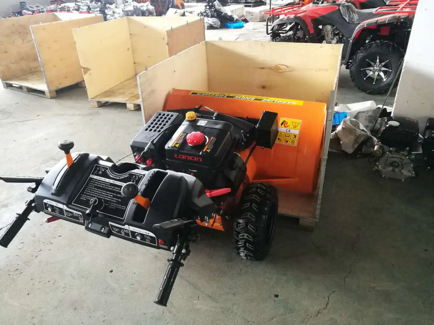 Best seller snowblower/snow blower/snowthrower with 15HP snow engine,LED light,1M working width