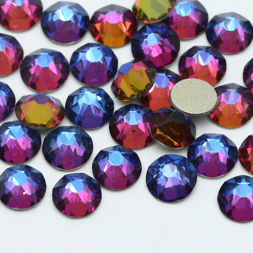 XULIN 8+8 16 Star Cut Facets 2088 Non Hotfix SS16 SS20 SS30 Glass Wholesale Rhinestone For Nail Decoration