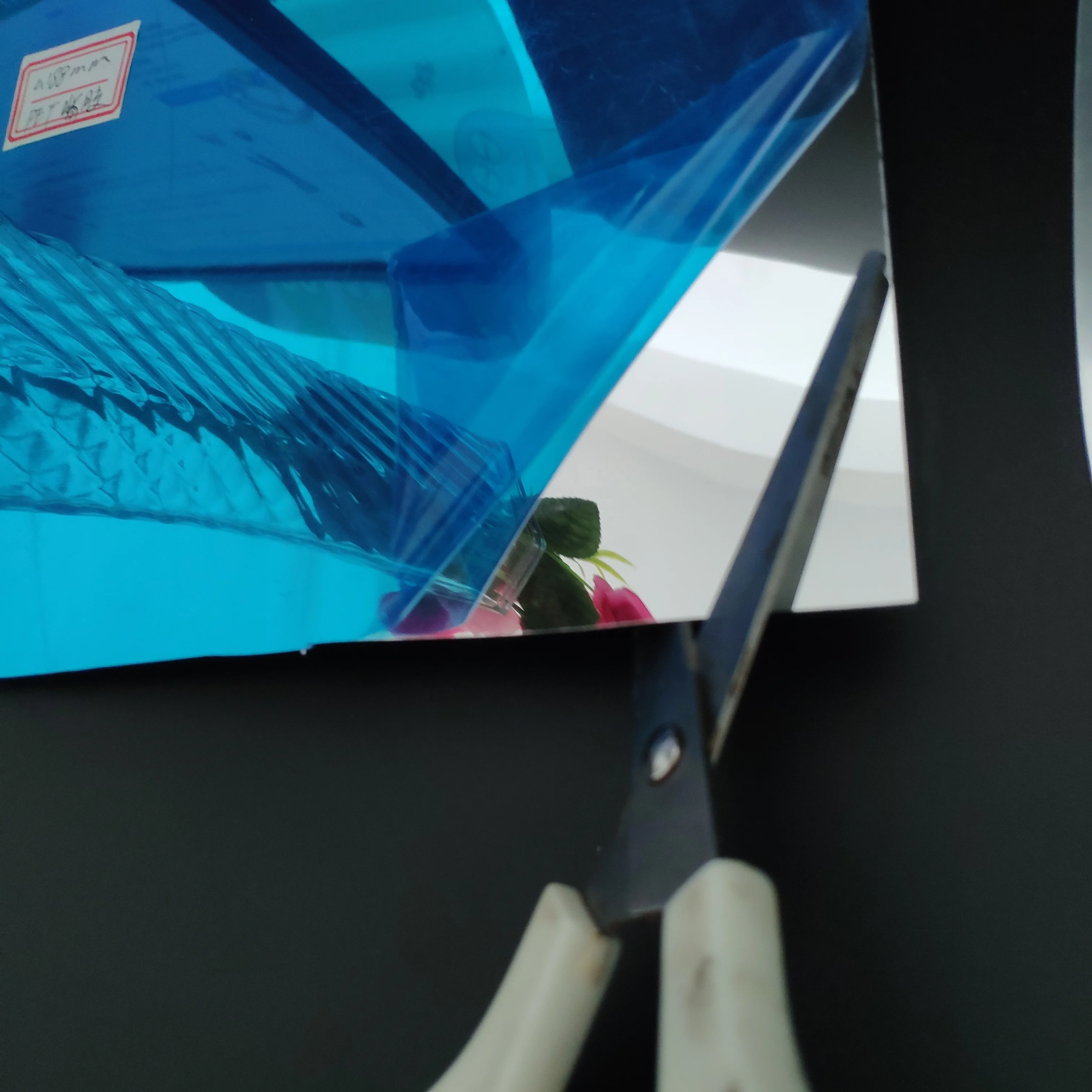 Flexible PC Mirror Cut to Size Phthalate Free 1.0mm Silver Art Deco Square Plastic Mirror