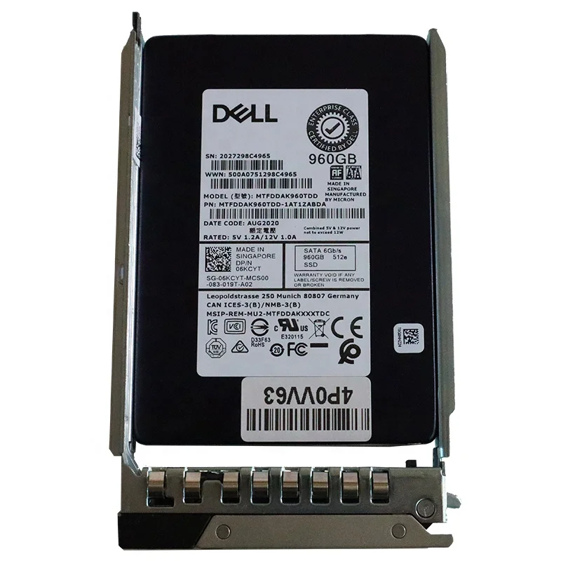 hdd DELL 960 SAS 12gb 2.5 hard drive disk server SSD