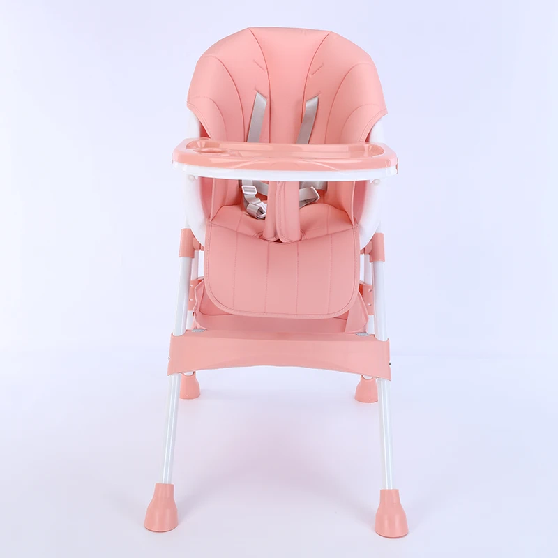 High Feeding Chair Portable Kids Table Foldable Dining Chair Adjustable
