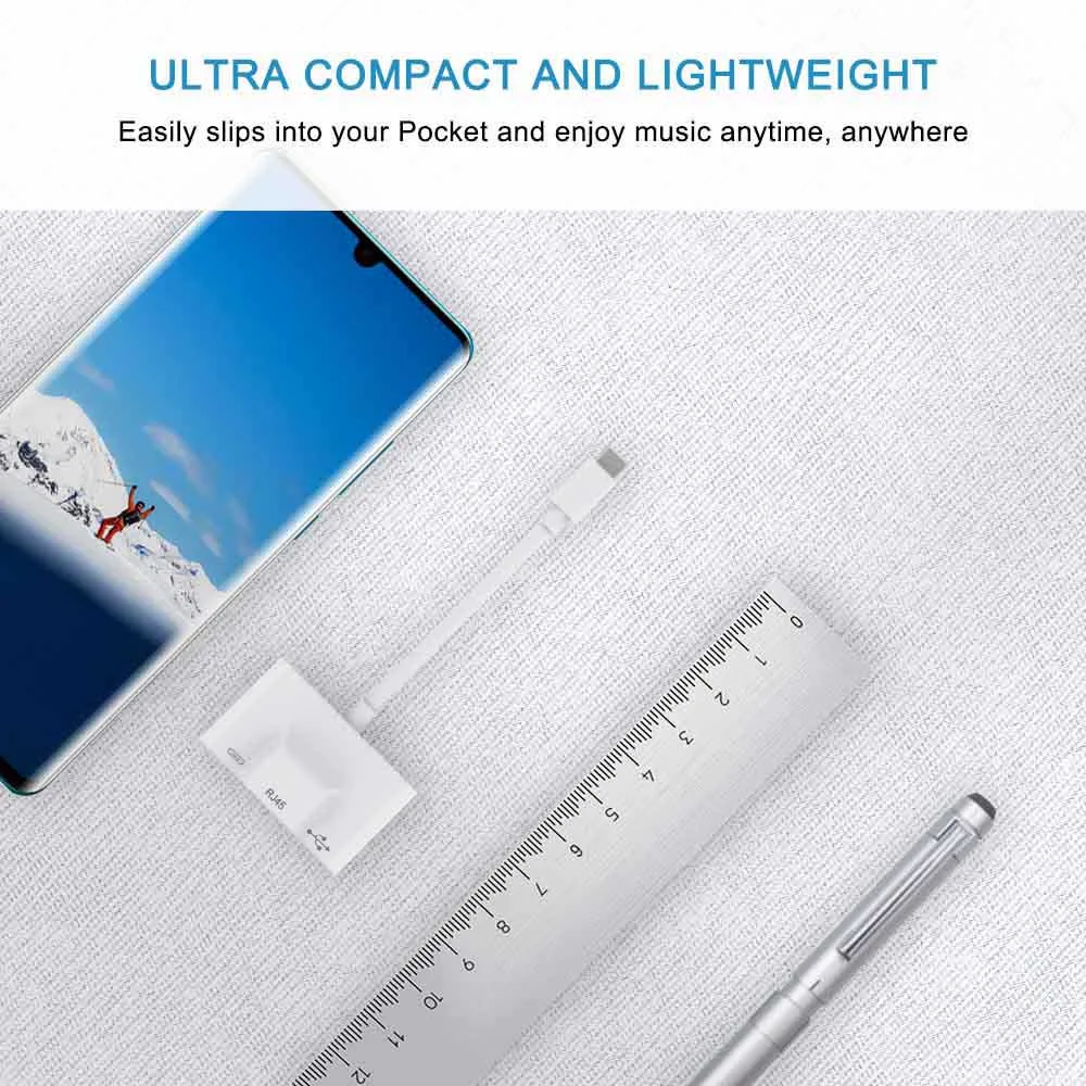 For Tablet Type C USB OTG Adapter Rj45 Ethernet Connector Card Reader OTG Adapter For Samsung iPad