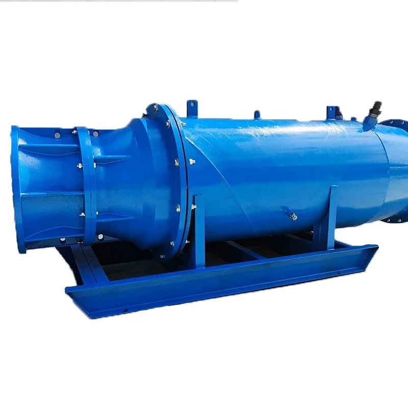 Customized large submersible axial flow pump automatic large flow flood control pump sled mixed flow pump