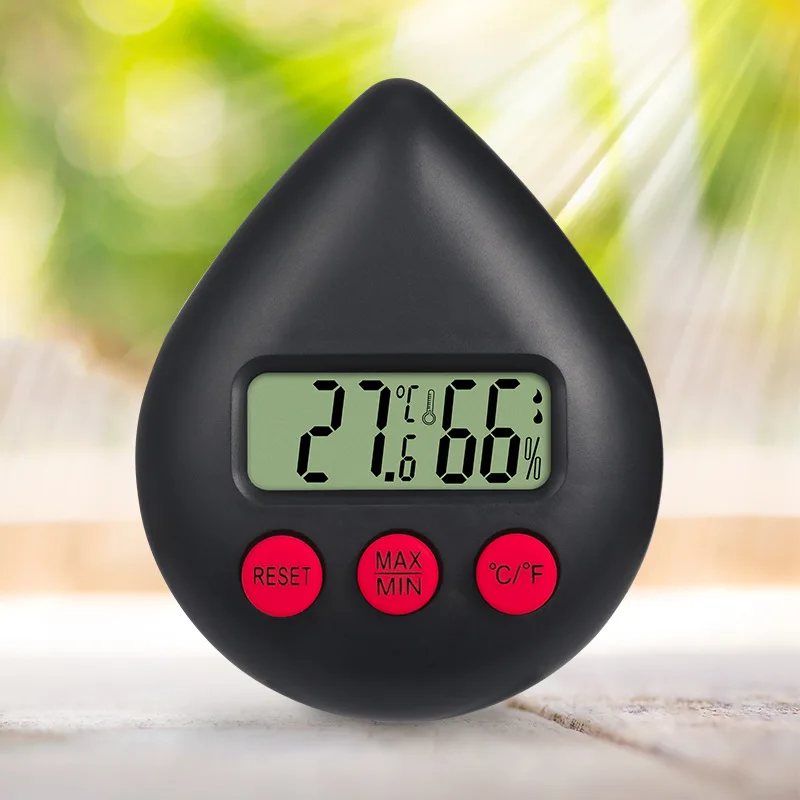 Free Shipping Cooking Shower Study LCD Counter Display Alarm Clock Water Drop Shaped Electronic Countdown Kitchen Timer