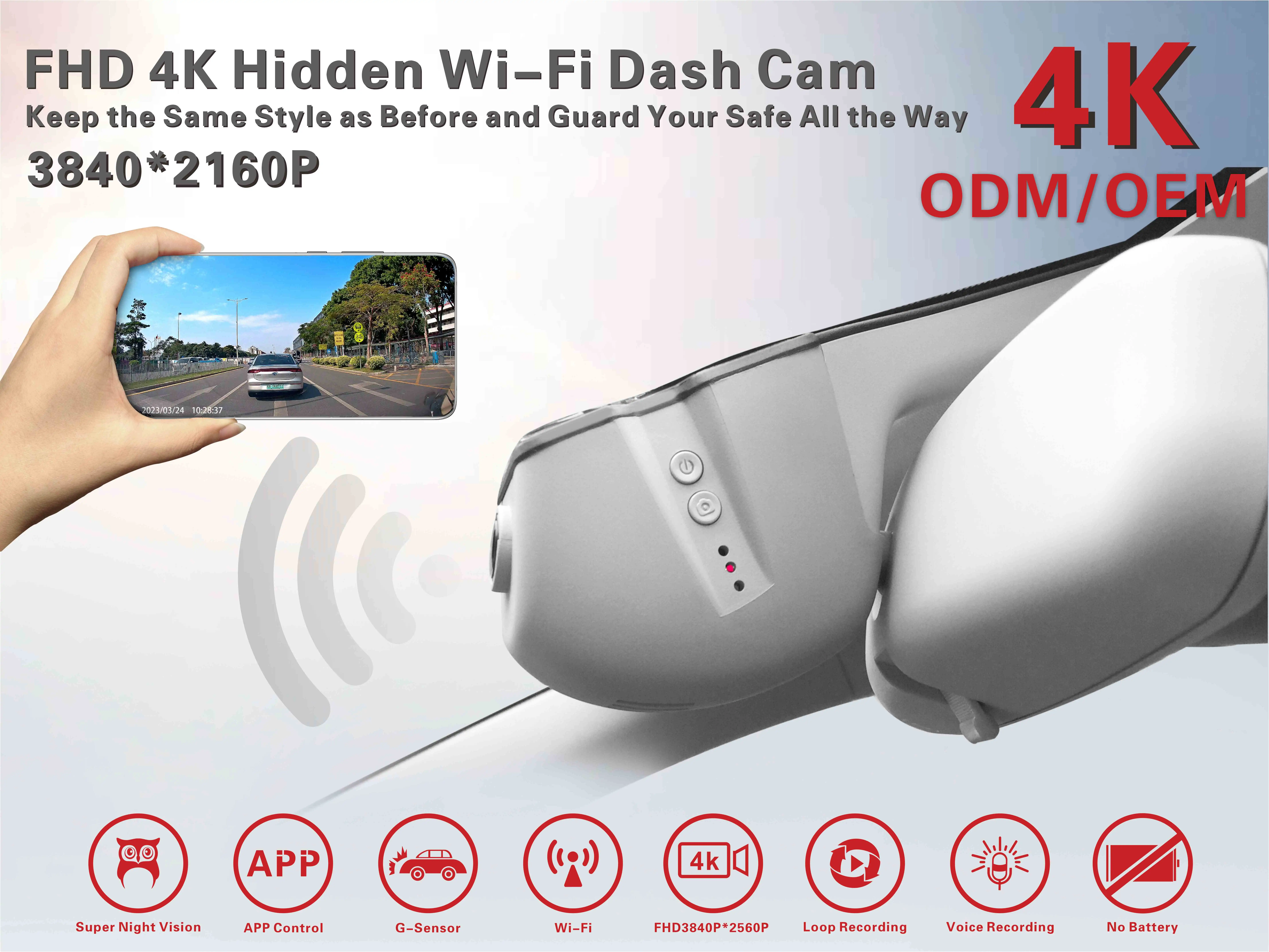Smart Dash Cam for Audi Dash Cam Front and Inside Sony 335 Channel Dash Cam