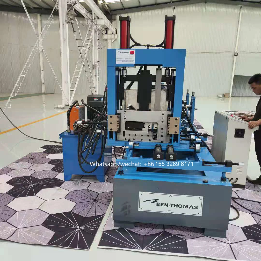 High quality automatic steel z purlin making machine price for selling
