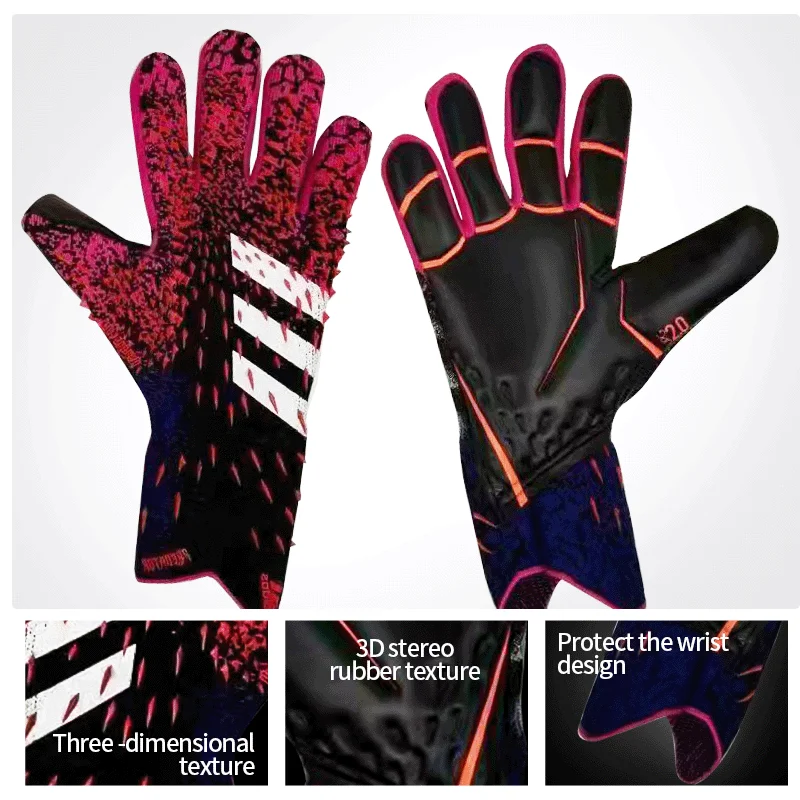 High Quality  Sports goalkeeper gloves professional Youth Goal Keeper Football Gloves Football Super Sticky Gloves