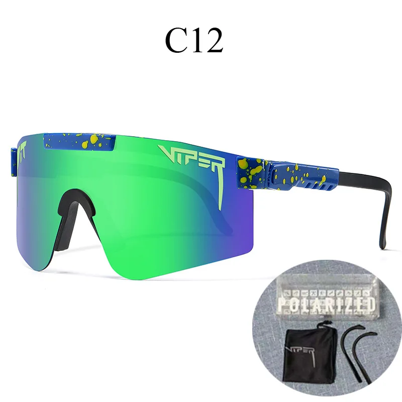 Pit viper очки спортивные UV400 Поляризованные солнцезащитные для езды на велосипеде сменные