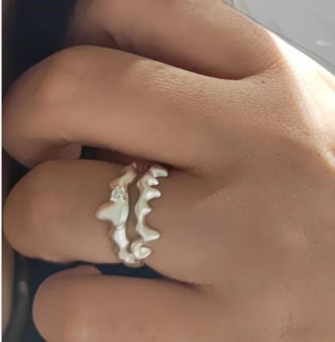 Silver oxidised jewellery 925 sterling silver adjustable  full finger vintage 925 sterling silver rings