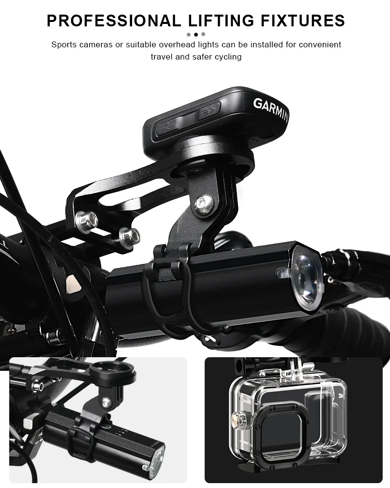 RIDERACE Bicycle Holder Bike Headlight Mount Computer Bracket For Garmin Bryton GPS GoPro Sport Cam Flashlight Holder Heart Rate
