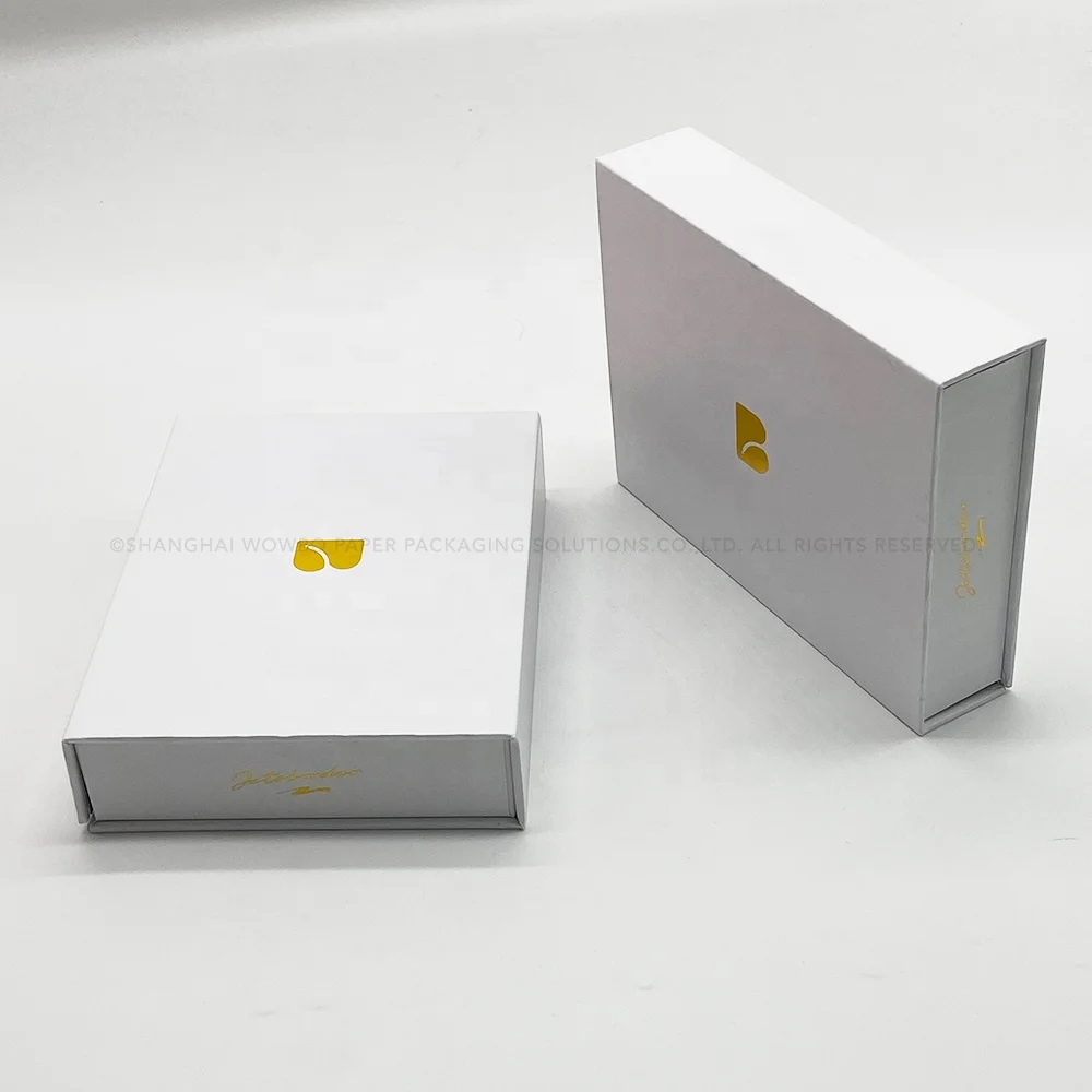 Berserk White Customization Wholesale Gold Foil Logo Design Gift Packaging Magnetic Closure Book Shape Box For Perfume