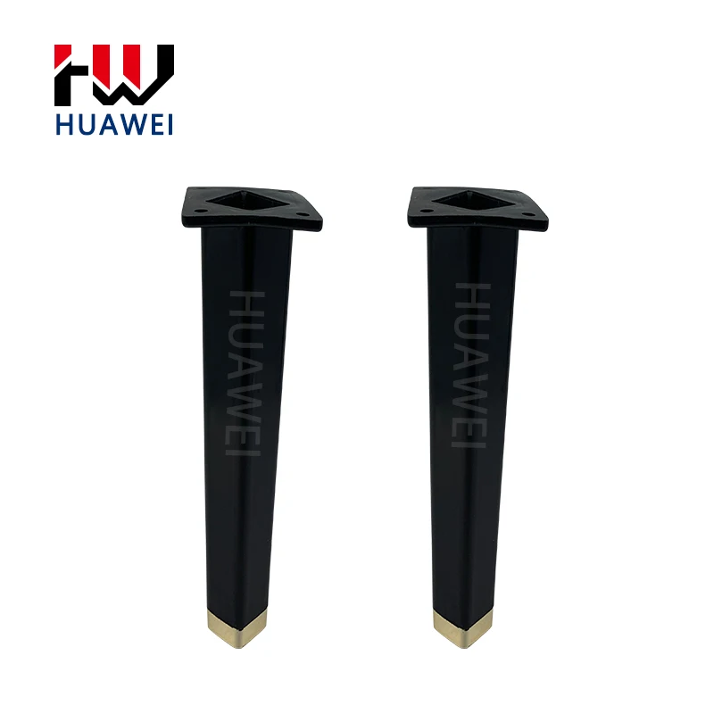 HUAWEI Black Bevel Cone Diamond Cabinet Decoration Parts Sofa Legs 20cm Plastic Bed Leg Furniture Feet