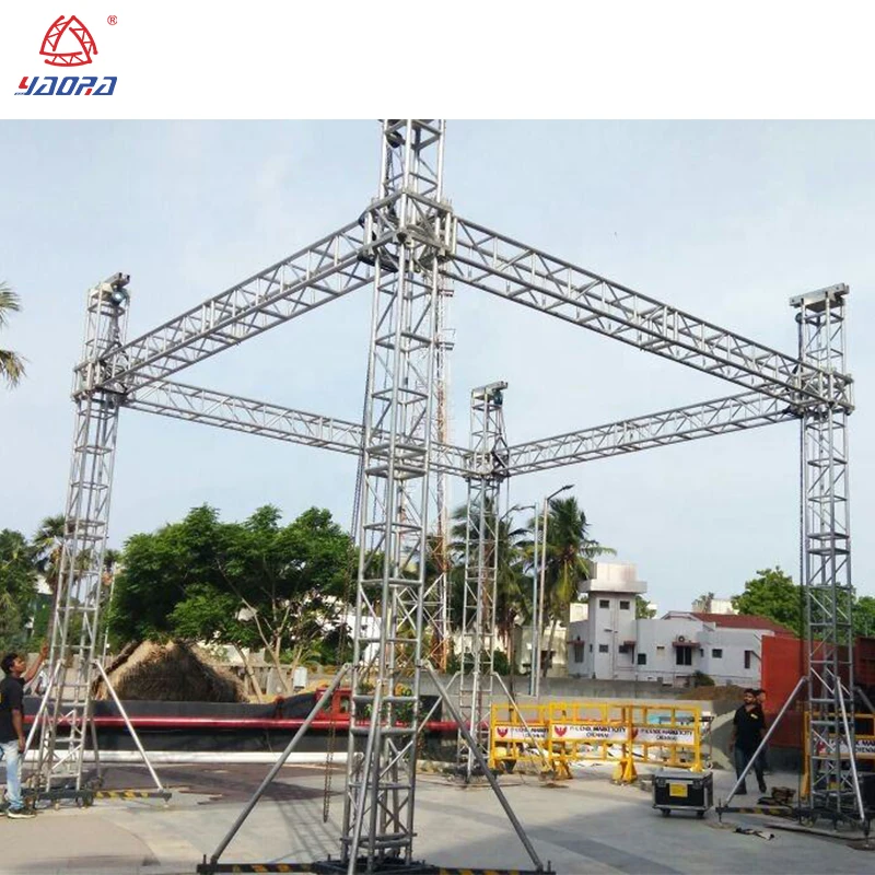 Алюминиевая музыкальная концертная театральная система для мероприятий на крыше с площадкой наружных