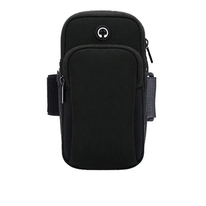 Neoprene running jogging gym sport mobile arm bags with headset hole