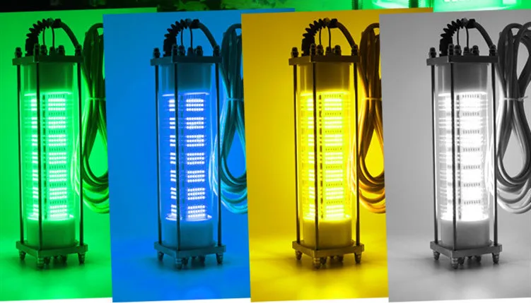 Dc12v Led Fishing Boat Lights Commercial  IP66 Marine Underwater Lure Attractor Green Yellow White Blue Red Light