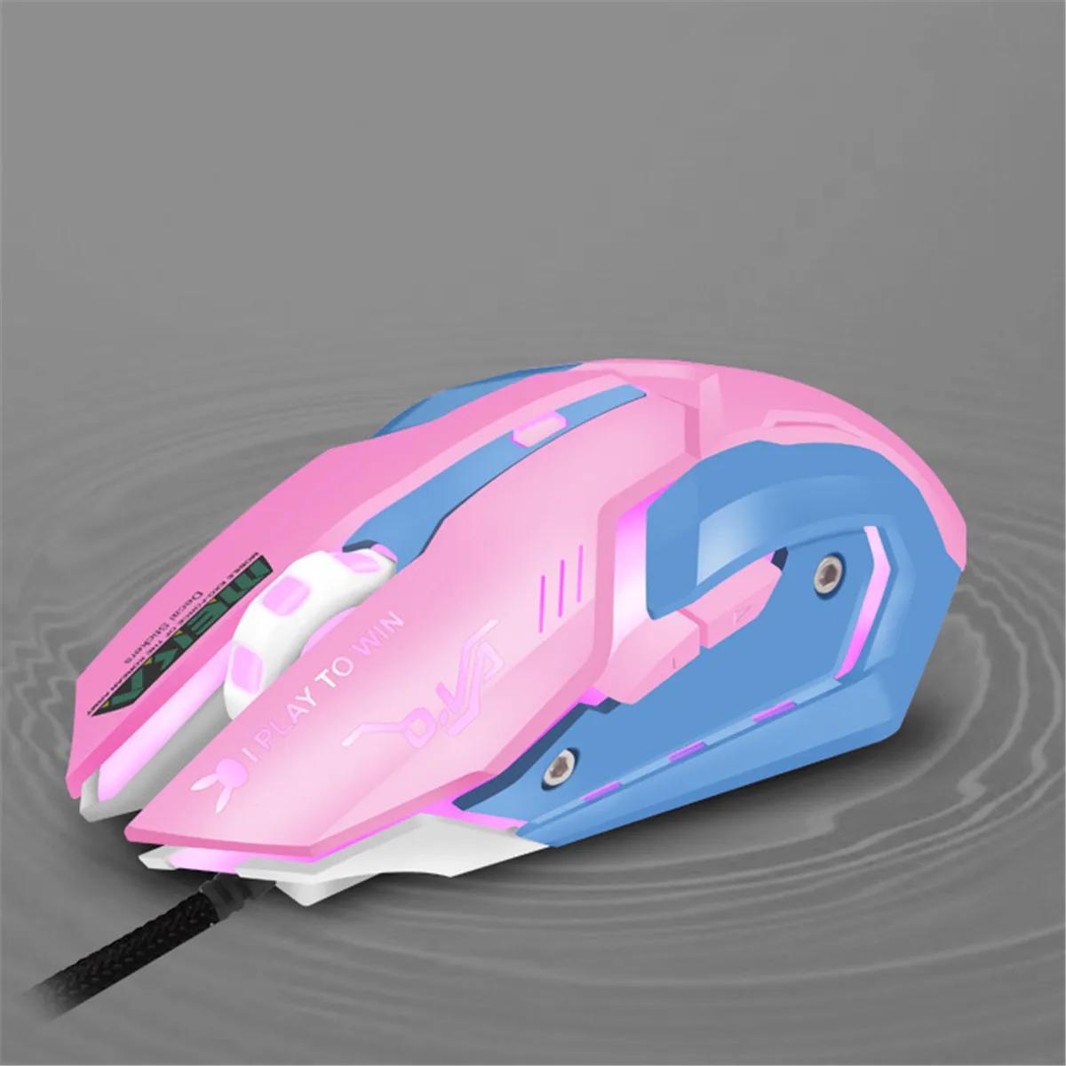 Игра Overwatch D.va розовый жнец милости Гэндзи электронные спортивные подзарядкой от USB Проводная Мышь для игр так и