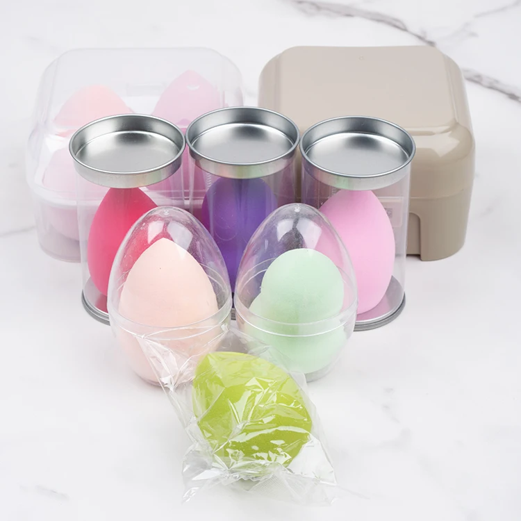 Factory Wholesale Blender Egg Set Custom Logo Packaging Private Label Beauty Sponge Blender