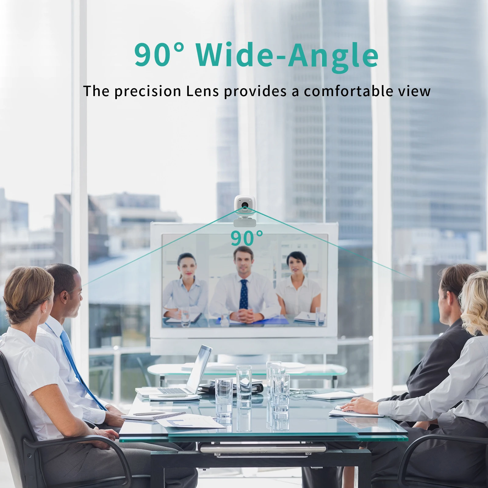 Web Camera with Microphone and Speaker HD 2K Web Camera for Laptop Desktop Computer PC Portable USB Webcam