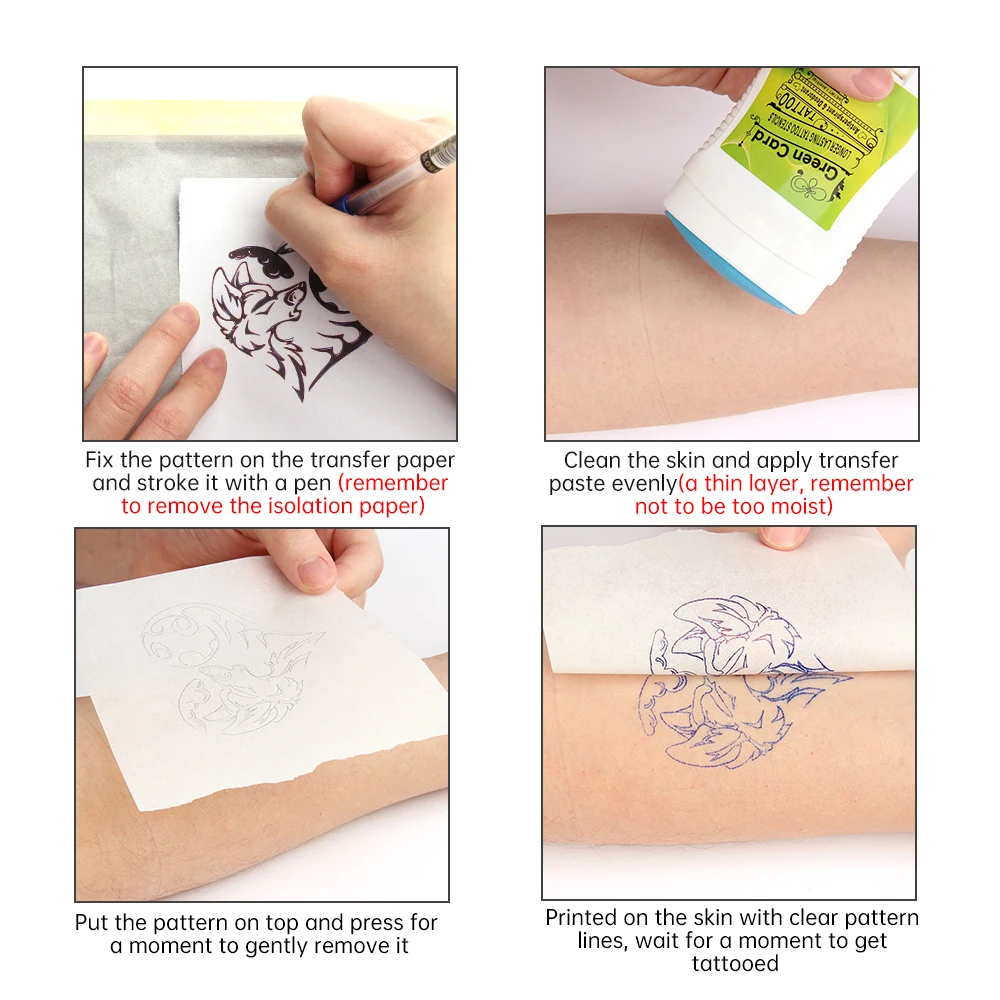 Custom A4 Size 15 Sheets/Box Thermal Tattoo Stencil Transfer Paper Copy Cheaper Spirit Copier Paper For Tattoo Beginner Artist