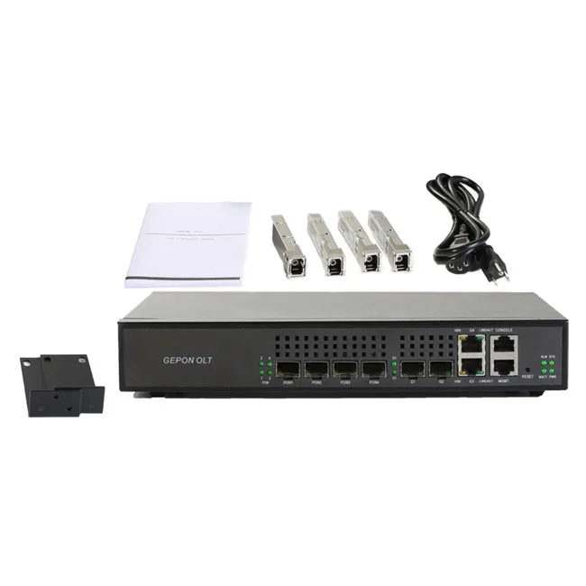 Olt with SFP Module EPON Gpon Olt 2 4 8 16Ports FTTH  GEPON Olt