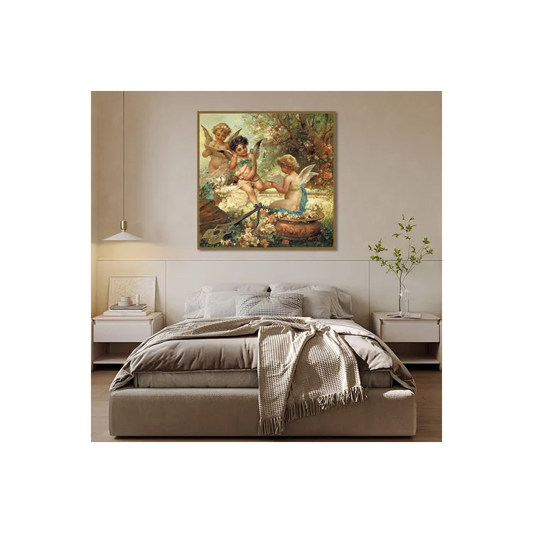 High Quality Wall Canvas Painting Angel Baby Nude Body Painting Religion Oil Paintings By Numbers