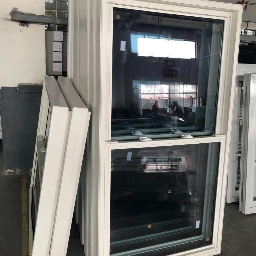 Factory American Sash Window Vertical Double Glass Window Double Hung Window With Tilt